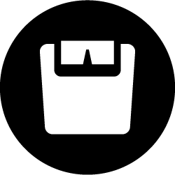 Scale icon for obesity